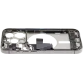Mid-Frame Housing  W/ Charging Port Flex & Small Parts  For iPhone 15 Pro (US Version) (Used OEM Pull: Grade B) (Natural Titanium)