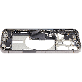 Mid-Frame Housing  W/ Charging Port Flex & Small Parts  For iPhone 15 Pro (US Version) (Used OEM Pull: Grade B) (Natural Titanium)