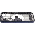 Mid-Frame Housing  W/ Charging Port Flex & Small Parts  For iPhone 15 Pro (US Version) (Used OEM Pull: Grade B) (Blue Titanium)