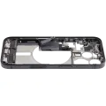 Mid-Frame Housing  W/ Charging Port Flex & Small Parts  For iPhone 15 Pro (US Version) (Used OEM Pull: Grade B) (Black Titanium)