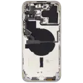 Back Housing W/ Small Parts For iPhone 14 Pro Max (US Version) (Used OEM Pull: Grade B) (Silver)