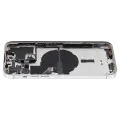 Back Housing W/ Small Parts For iPhone 14 Pro Max (US Version) (Used OEM Pull: Grade B) (Silver)