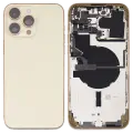 Back Housing W/ Small Parts For iPhone 14 Pro Max (US Version) (Used OEM Pull: Grade B) (Gold)