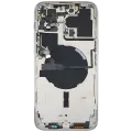 Back Housing W/ Small Parts For iPhone 14 Pro Max (EU / Global Version) (Used OEM Pull: Grade B) (Silver)