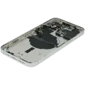 Back Housing W/ Small Parts For iPhone 14 Pro Max (EU / Global Version) (Used OEM Pull: Grade B) (Silver)
