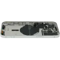 Back Housing W/ Small Parts For iPhone 14 Pro Max (EU / Global Version) (Used OEM Pull: Grade B) (Silver)