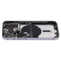 Back Housing W/ Small Parts For iPhone 14 Pro (EU / Global Version) (Used OEM Pull: Grade C) (Deep Purple)