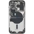 Back Housing W/ Small Parts For iPhone 14 Pro (EU / Global Version) (Used OEM Pull: Grade B) (Space Black)