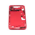 Mid-Frame Housing W/ Small Parts For iPhone 14 Plus (EU / Global Version) (Used OEM Pull: Grade B) (Red)
