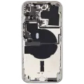 Back Housing W/ Small Parts For iPhone 14 Pro (US Version) (Used OEM Pull: Grade B) (Silver)