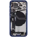 Back Housing W/ Charging Port Flex & Small Parts  For iPhone 12 Mini (EU / Global Version) (Used OEM Pull: Grade C) (Blue)