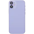 Back Housing W/ Charging Port Flex & Small Parts  For iPhone 12 Mini (US Version) (Used OEM Pull: Grade C) (Purple)
