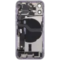 Back Housing W/ Charging Port Flex & Small Parts  For iPhone 12 Mini (US Version) (Used OEM Pull: Grade C) (Purple)