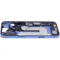 Mid-Frame Housing  W/ Charging Port Flex & Small Parts  For iPhone 16 Plus (US Version) (Used OEM Pull: Grade A) (Ultramarine)