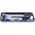 Mid-Frame Housing  W/ Charging Port Flex & Small Parts  For iPhone 16 Plus (US Version) (Used OEM Pull: Grade A) (Ultramarine)