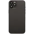 Back Housing W/ Charging Port Flex & Small Parts  For iPhone 12 Pro Max (US Version) (Used OEM Pull: Grade B) (Graphite)