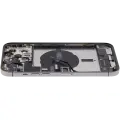Back Housing W/ Charging Port Flex & Small Parts  For iPhone 12 Pro Max (US Version) (Used OEM Pull: Grade C) (Graphite)