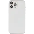 Back Housing W/ Charging Port Flex & Small Parts  For iPhone 13 Pro Max (EU / Global Version) (Used OEM Pull: Grade C) (Silver)
