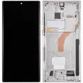 OLED Assembly With Frame For Samsung Galaxy S22 Ultra 5G (US & International Version) (Aftermarket Plus) (120Hz) (Phantom White)
