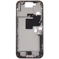 Mid-Frame Housing  W/ Charging Port Flex & Small Parts  For iPhone 16 Pro Max (US Version) (Used OEM Pull: Grade C) (Desert Titanium)