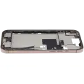 Mid-Frame Housing  W/ Charging Port Flex & Small Parts  For iPhone 16 Pro Max (US Version) (Used OEM Pull: Grade C) (Desert Titanium)