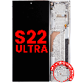 OLED Assembly With Frame For Samsung Galaxy S22 Ultra 5G (US & International Version) (Aftermarket Plus) (Phantom White)