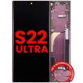 OLED Assembly With Frame For Samsung Galaxy S22 Ultra 5G (US & International Version) (Aftermarket Plus) (Burgundy)