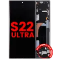 OLED Assembly With Frame For Samsung Galaxy S22 Ultra 5G (US & International Version) (Aftermarket Plus) (Graphite / Sky Blue / Red)