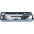 Mid-Frame Housing  W/ Charging Port Flex & Small Parts  For iPhone 16 (US Version) (Used OEM Pull: Grade A) (Teal)