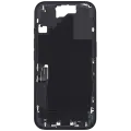 Mid-Frame Housing  W/ Charging Port Flex & Small Parts  For iPhone 16 (US Version) (Used OEM Pull: Grade C) (Black)