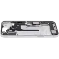 Mid-Frame Housing  W/ Charging Port Flex & Small Parts  For iPhone 16 Plus (US Version) (Used OEM Pull: Grade B) (White)
