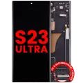 OLED Assembly With Frame For Samsung Galaxy S23 Ultra (US & International) (Aftermarket Plus) (Phantom Black)