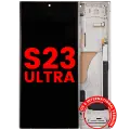 OLED Assembly With Frame For Samsung Galaxy S23 Ultra (US & International) (Aftermarket Plus) (Cream)