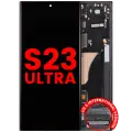 OLED Assembly With Frame For Samsung Galaxy S23 Ultra (US & International) (Aftermarket Plus) (Graphite)