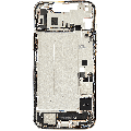 Mid-Frame Housing  W/ Charging Port Flex & Small Parts  For iPhone 14 Plus (US Version) (Used OEM Pull: Grade A) (Starlight)