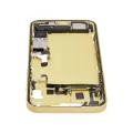 Mid-Frame Housing  W/ Charging Port Flex & Small Parts  For iPhone 14 Plus (US Version) (Used OEM Pull: Grade A) (Yellow)