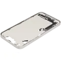 Mid-Frame Housing  W/ Charging Port Flex & Small Parts  For iPhone 14 Plus (US Version) (Used OEM Pull: Grade B) (Starlight)