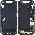 Mid-Frame Housing  W/ Charging Port Flex & Small Parts  For iPhone 14 Plus (US Version) (Used OEM Pull: Grade B) (Midnight)