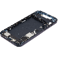 Mid-Frame Housing  W/ Charging Port Flex & Small Parts  For iPhone 14 Plus (US Version) (Used OEM Pull: Grade B) (Midnight)