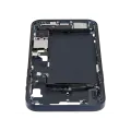 Mid-Frame Housing  W/ Charging Port Flex & Small Parts  For iPhone 14 Plus (US Version) (Used OEM Pull: Grade B) (Midnight)