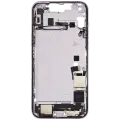 Mid-Frame Housing  W/ Charging Port Flex & Small Parts  For iPhone 14 Plus (US Version) (Used OEM Pull: Grade B) (Purple)