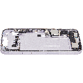 Mid-Frame Housing  W/ Charging Port Flex & Small Parts  For iPhone 14 Plus (US Version) (Used OEM Pull: Grade B) (Purple)