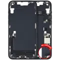 Mid-Frame Housing  W/ Charging Port Flex & Small Parts  For iPhone 14 Plus (US Version) (Used OEM Pull: Grade C) (Midnight)