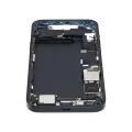 Mid-Frame Housing  W/ Charging Port Flex & Small Parts  For iPhone 14 Plus (US Version) (Used OEM Pull: Grade C) (Midnight)