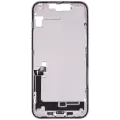 Mid-Frame Housing  W/ Charging Port Flex & Small Parts  For iPhone 14 Plus (US Version) (Used OEM Pull: Grade C) (Purple)