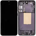 OLED Assembly With Frame Compatible For Samsung Galaxy S24 Plus 5G (US & International Version) (Aftermarket Plus) (Onyx Black)