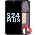OLED Assembly With Frame For Samsung Galaxy S24 Plus 5G (US & International Version) (Service Pack) (Onyx Black)