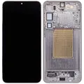 OLED Assembly With Frame For Samsung Galaxy S25 Plus 5G  (US & International Version) (Refurbished) (Silver Shadow)