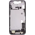 Mid-Frame Housing  W/ Charging Port Flex & Small Parts  For iPhone 14 (EU / Global Version) (Used OEM Pull: Grade B) (Purple)