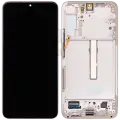 OLED Assembly With Frame For Samsung Galaxy S22 Plus 5G (Used OEM Pull: Grade B/C) (Pink Gold)